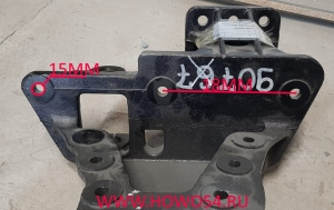 Кронштейн рессоры SHAANXI 8*4 передней задний левый DZ95319690767