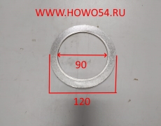 Прокладка турбины HOWO (к гофре ) 90*120*2,5 мм AZ9719540019/AZ9719540504