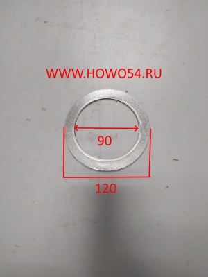 Прокладка турбины HOWO (к гофре ) 90*120*2,5 мм AZ9719540019/AZ9719540504